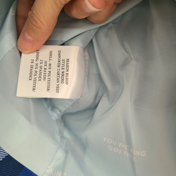 Wildfang Plaid Vest And Pants Suit, XS - Picture 8 of 11